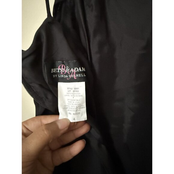 Betsy‎ & Adam by Linda Bernell Vintage 90’s Y2K Women's Black Dress Size 4 - Picture 6 of 6